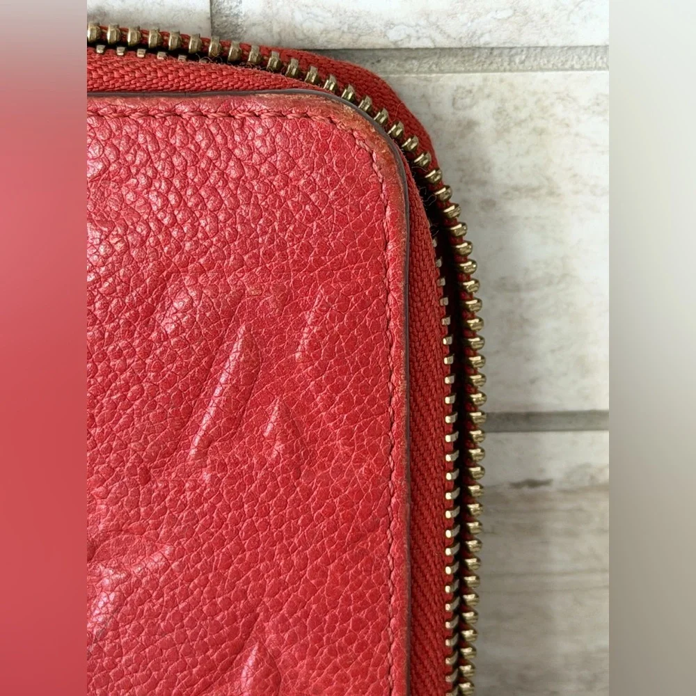 Authentic Louis Vuitton Empriente Red Wallet with COA and dustbag and box - Picture 10 of 12